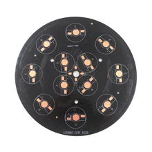 10 шт. 12 Вт светодиодный RGB высокой мощности теплоотвод 120 мм алюминиевая Базовая плита/подземная монтажная плата лампы