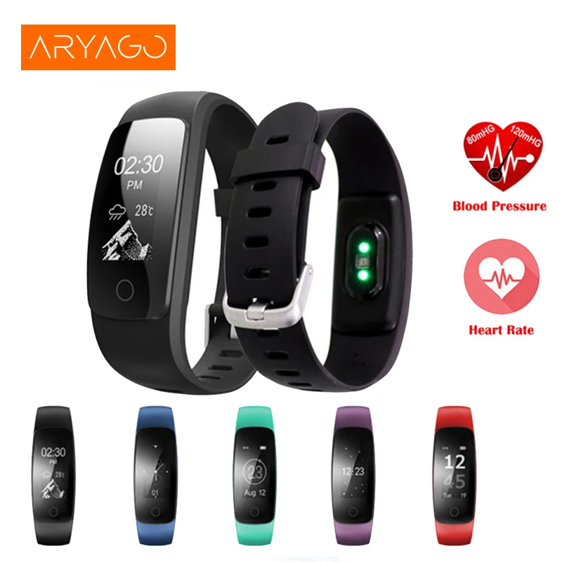 ARYAGO Waterproof ID107 Plus HR Smart Heart Rate Bracelet Monitor ...