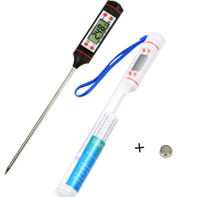 

BBQ Thermometer Instrument Electronic Digital Kitchen Cooking Food Probe Meat Water Milk Meat Thermometer Wireless Kitchen Tools