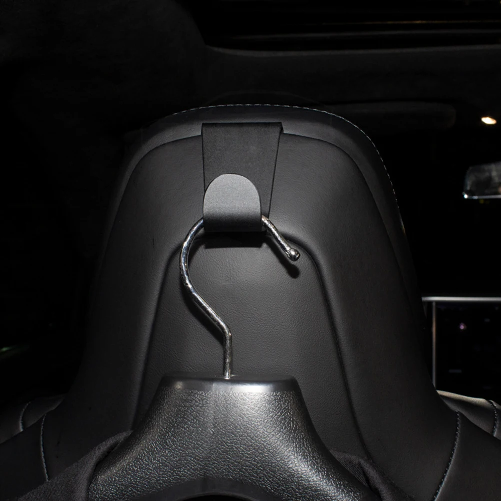 

Clip Clothes Bag Car Seat Back Hook Holder Headrest Alloy Accessories Hanger Luggage Purse Interior Organizer For Tesla S X