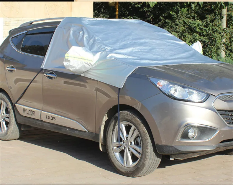 Oxford Cloth Car Windshield Cover Outdoor Snow Rain Cover Sun Shade