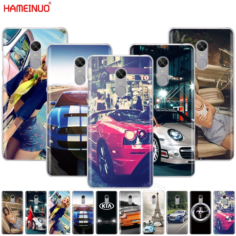 

HAMEINUO sports racing Cars and Girls Cover phone Case for Xiaomi redmi 5 4 1 1s 2 3 3s pro PLUS redmi note 4 4X 4A 5A
