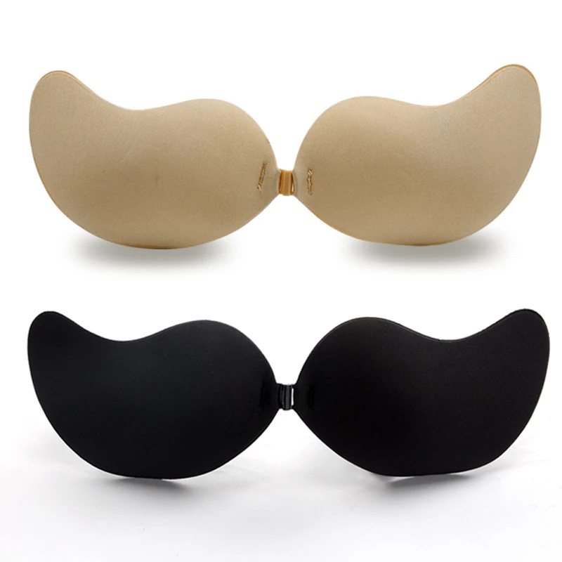

NLW 1 Pair Women Self Adhesive Breast Petals For Off Shoulder Dress Nude Wing Invisible Silicone Cover Bra Pad