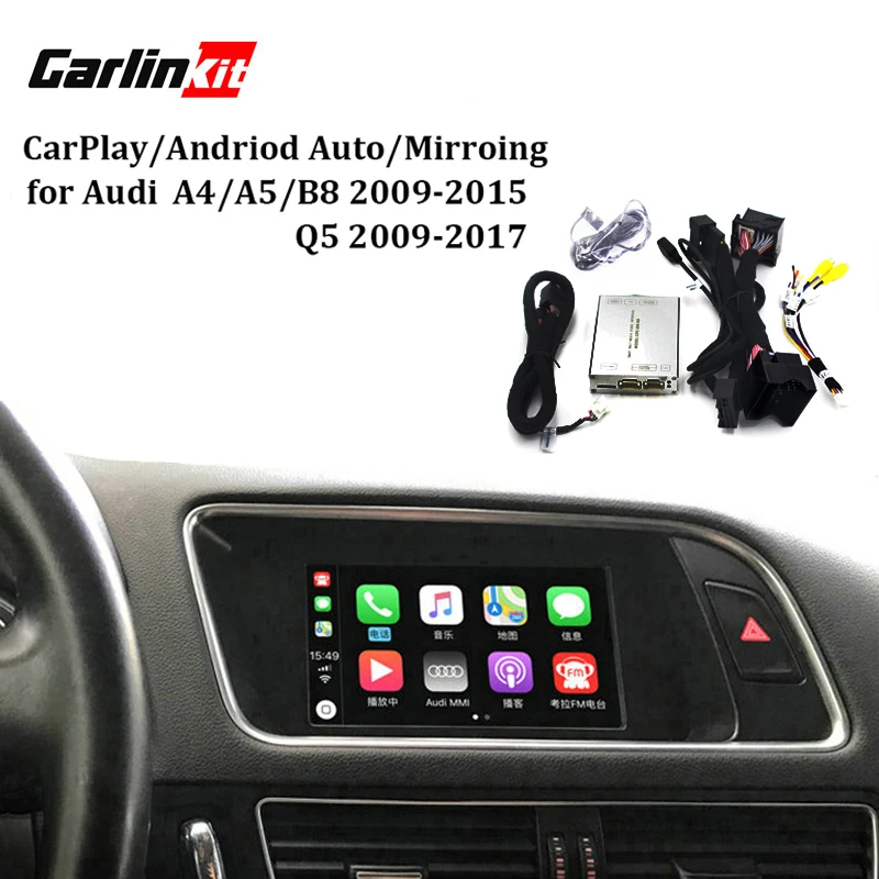 

Carlinkit Video Interface With Carplay Screen Mirroring Functions for A4 A5 B8 Q5 With Audi Concert Symphony Model