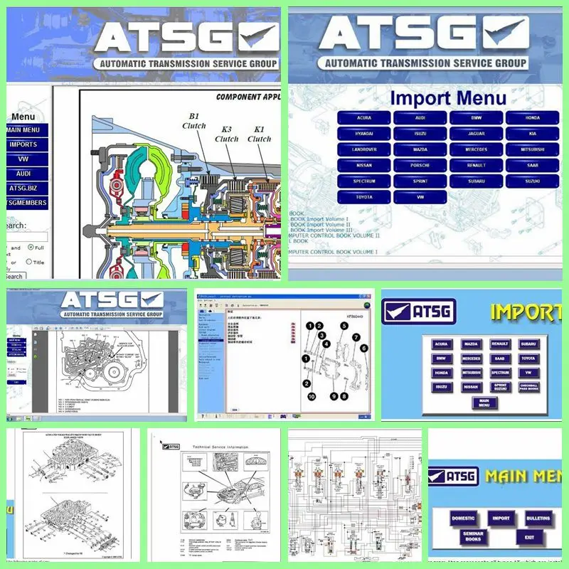 Hot selling atsg transmission repair manuals auto repair software ATSG