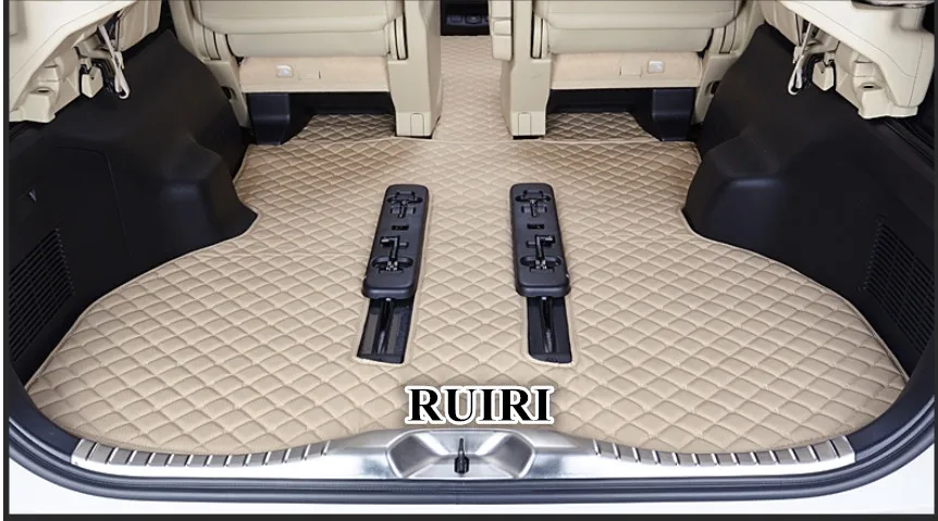 Хорошее качество! Пользовательские полный набор ковриков + багажник коврик для Toyota Alphard 7 мест 2014-2008 прочный ковры, бесплатная доставка