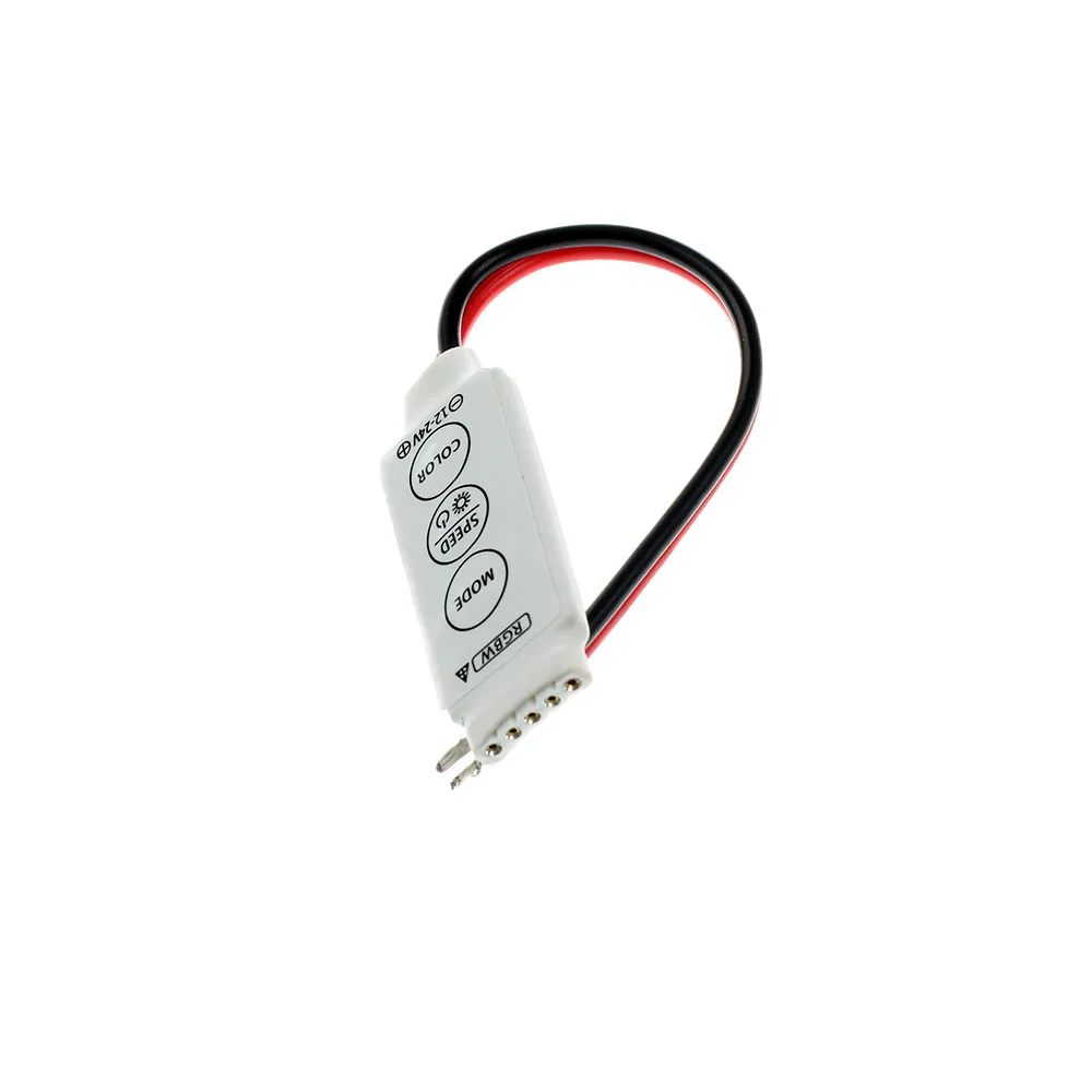 DC12V мини 3 клавиши RGBW контроллер для светодиодной ленты 5050 RGBWW 5PIN LED контроллер|rgbw