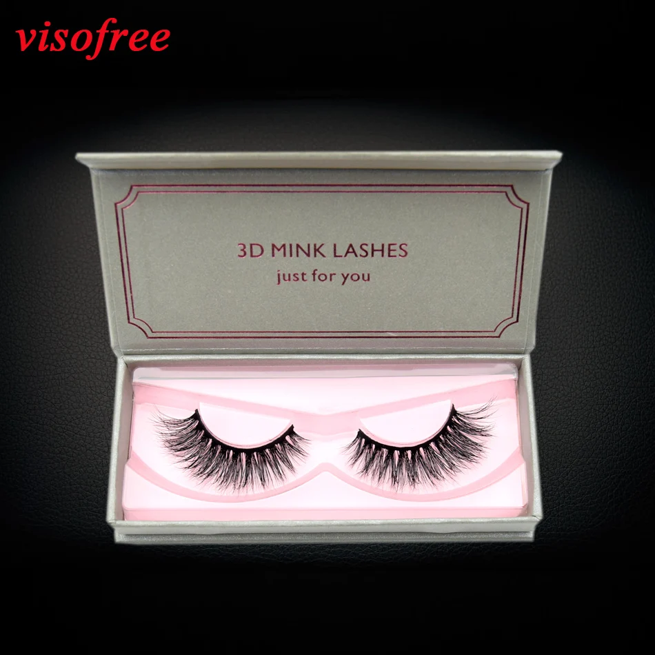 

Visofree Eyelashes Makeup Mink eyelashes Handmade Full Strip Lashes Natural Long 3D Mink Lashes Cruelty-free False Eyelashes E08