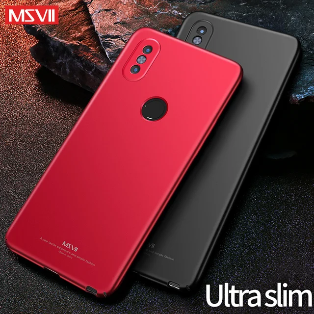 MSVII Luxury Matte Case For Xiaomi Redmi Note 5 Global Cases Shockproof For Redmi Note 5 Pro Hard Plastic Back Cover Bumper