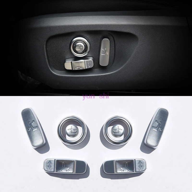 for RR Evoque for RR Velar 1 pcs//set Car Electric Tail Door Button Frame Trim Autopart ABS Plastic Matte silver for discovery 5 2017 Interior Auto Vehicle Accessory for RR Vogue for RR sport