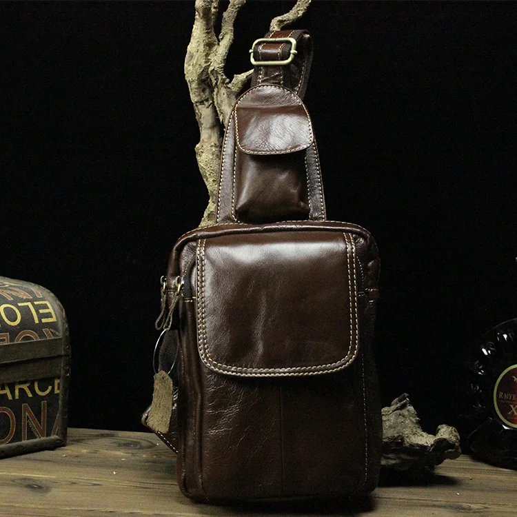 

2017 Men Messenger Bags Brand genuine leather bag Vintage Cross body chest Bags Casual bags high quality original design
