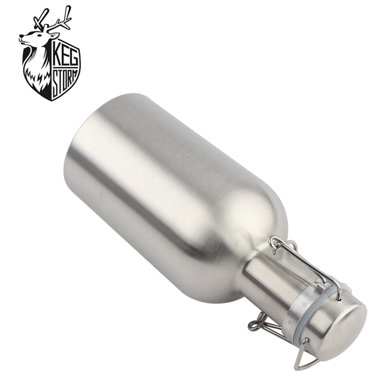 Beer-Growler-1-liter-33-ounces-Stainless-Steel-with-Swing-Top-Keeps-Homebrew-Fresh-a1nd-Cold