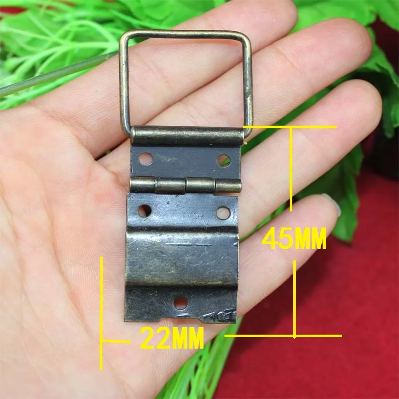 

Bronze Tone Metal Cabinet Door Luggage Mini Hinge,5 Holes Decor,Furniture Decoration,22*45mm,20Pcs