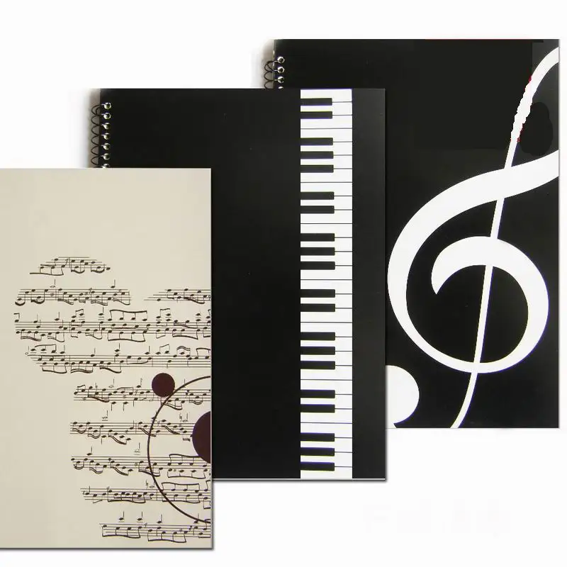 

50 PCS Brand New 50 Pages Musical Sheet Manuscript Paper Stave Notation Notebook Spiral Bound For 4 Style Choose