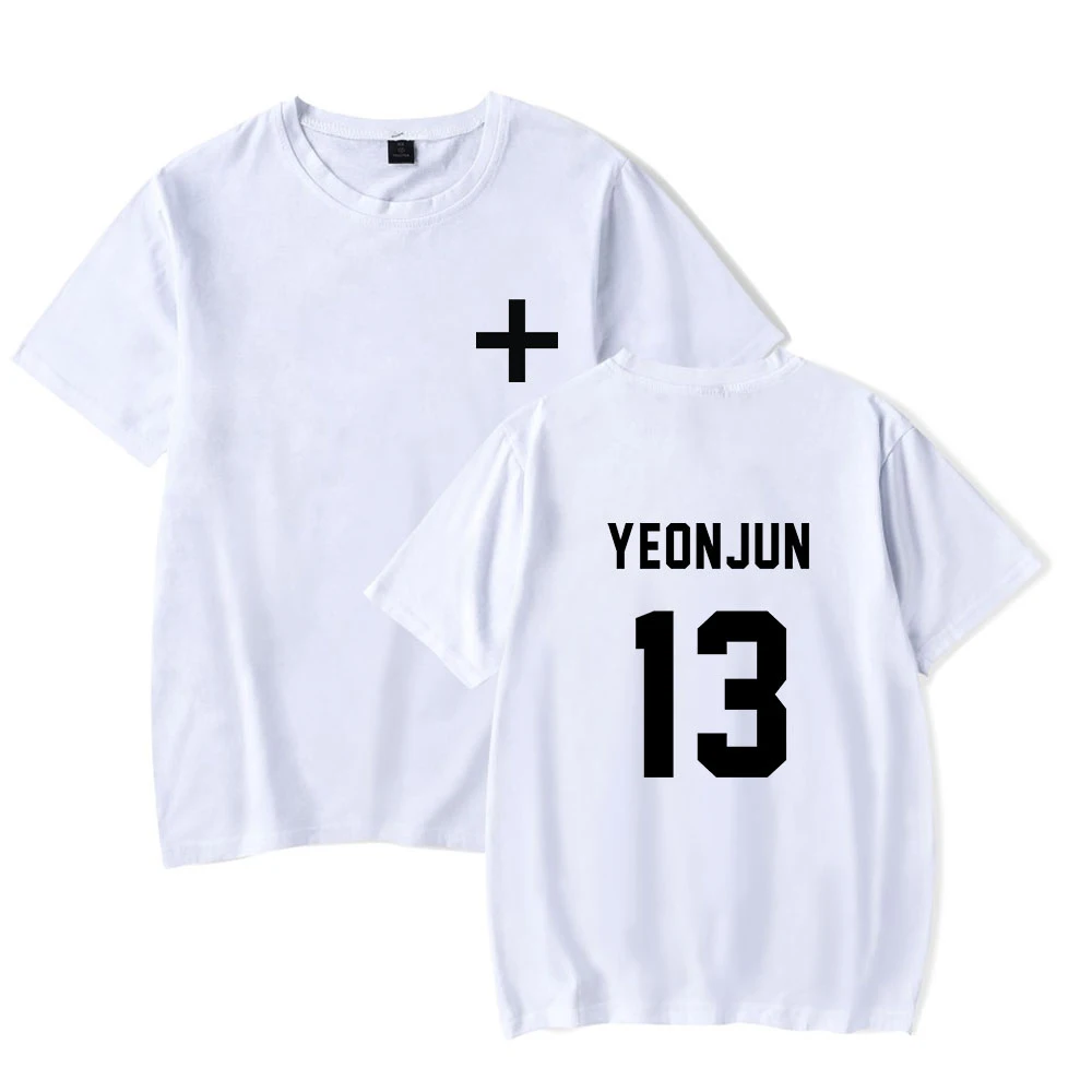 Мужская футболка TXT YEONJUN 13 Высококачественная s для мужчин и женщин летняя модная