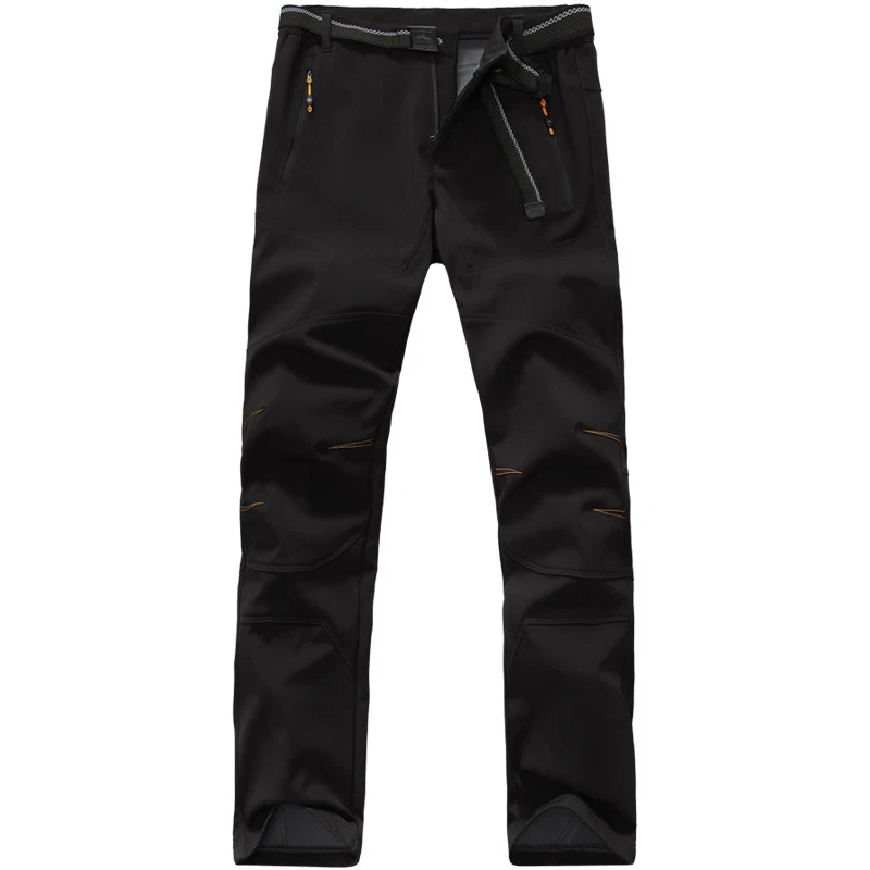 Pantalones de senderismo al aire libre para hombres mujeres cortavientos transpirable Otoño Invierno Trekking deporte Softshell terciopelo grueso pantalón caliente