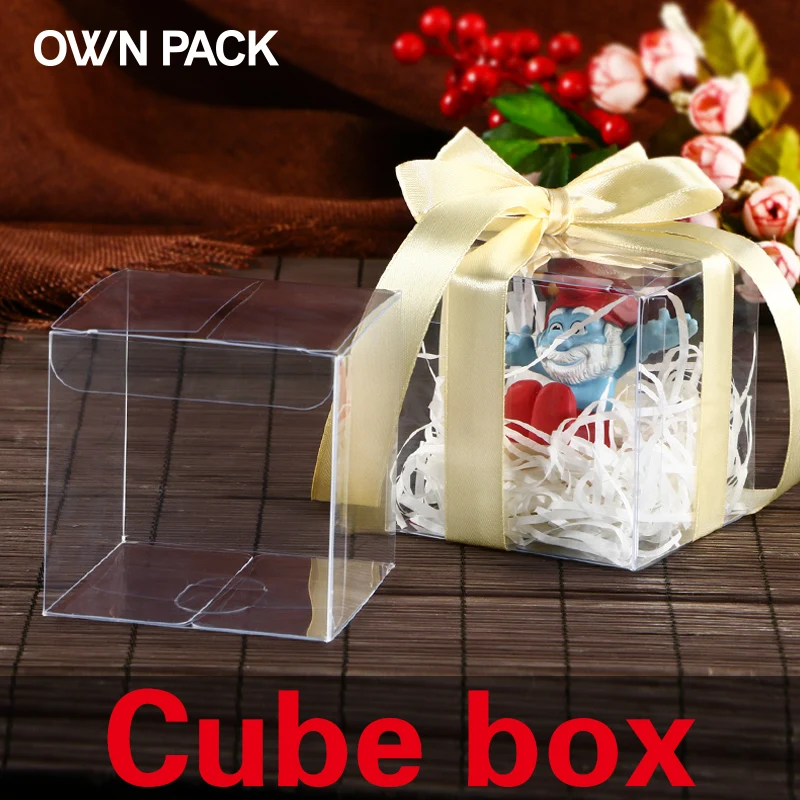 

Hot Sale 10 pcs clear box wedding decorations event party supplies favors and gifts plastic boxes