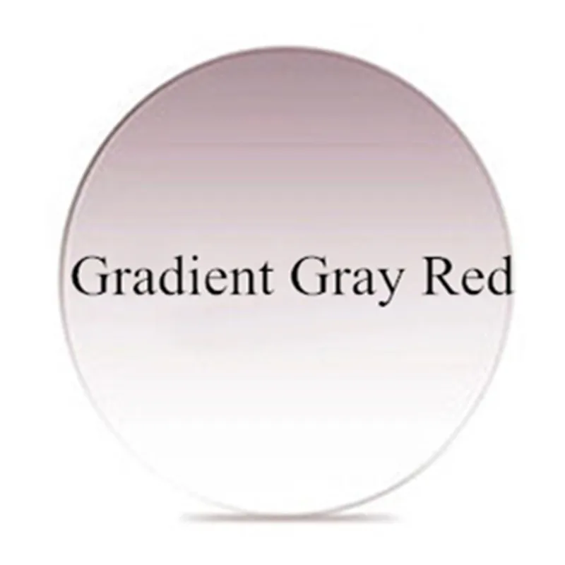 Чашма бренд качество близорукость и чтение 1,67 индекс прозрачные линзы глаза Оптический Рецепт цветные темные линзы для рецепта - Цвет линз: Gradient Gray Red