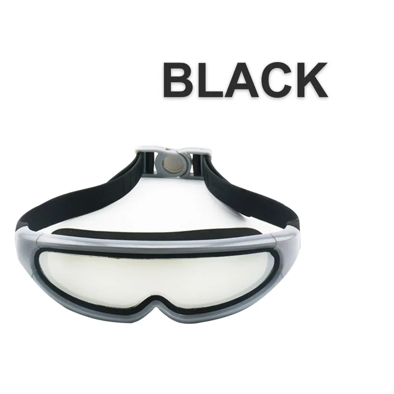 Широкие очки для видимости для плавания ming swim goggle взрослые купальники для бассейна google nebbia спортивный купальник очки профессиональные - Цвет: Black