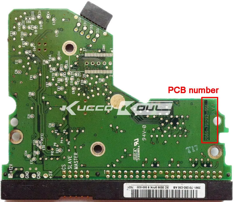 

HDD PCB logic board 2060-701292-001 REV A for WD 3.5 IDE/PATA hard drive repair data recovery