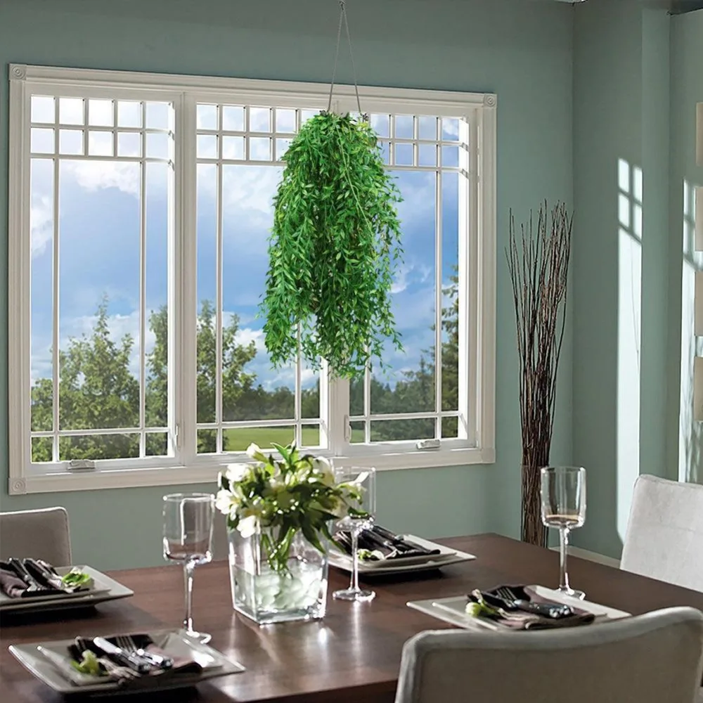 5 forks green Hanging Plant Artificial Plant Willow Wall Home Decoration Balcony Decoration Flower Basket Accessories Wholesale 5 forks green Hanging Plant Artificial Plant Willow Wall Home Decoration Balcony Decoration Flower Basket Accessories Wholesale