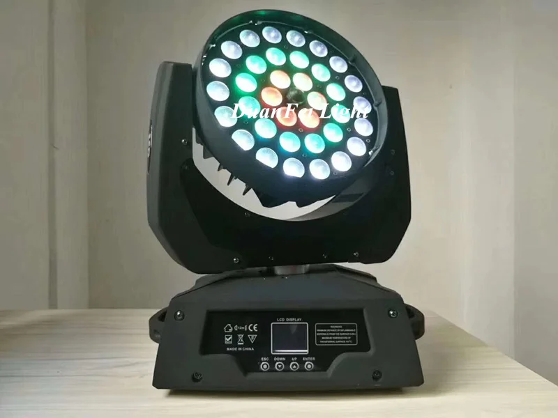 36x10w RGBW LED Wash Moving Head Zoom Ring Control-5