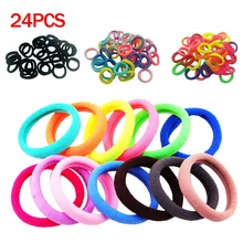 24pcs/lot Mix Color Elasticity Hair Rings Hair Rubber Bands Ponytail Holders Seamless Gum Hair Accessories For Girl Women 24pcs/lot Mix Color Elasticity Hair Rings Hair Rubber Bands Ponytail Holders Seamless Gum Hair Accessories For Girl Women