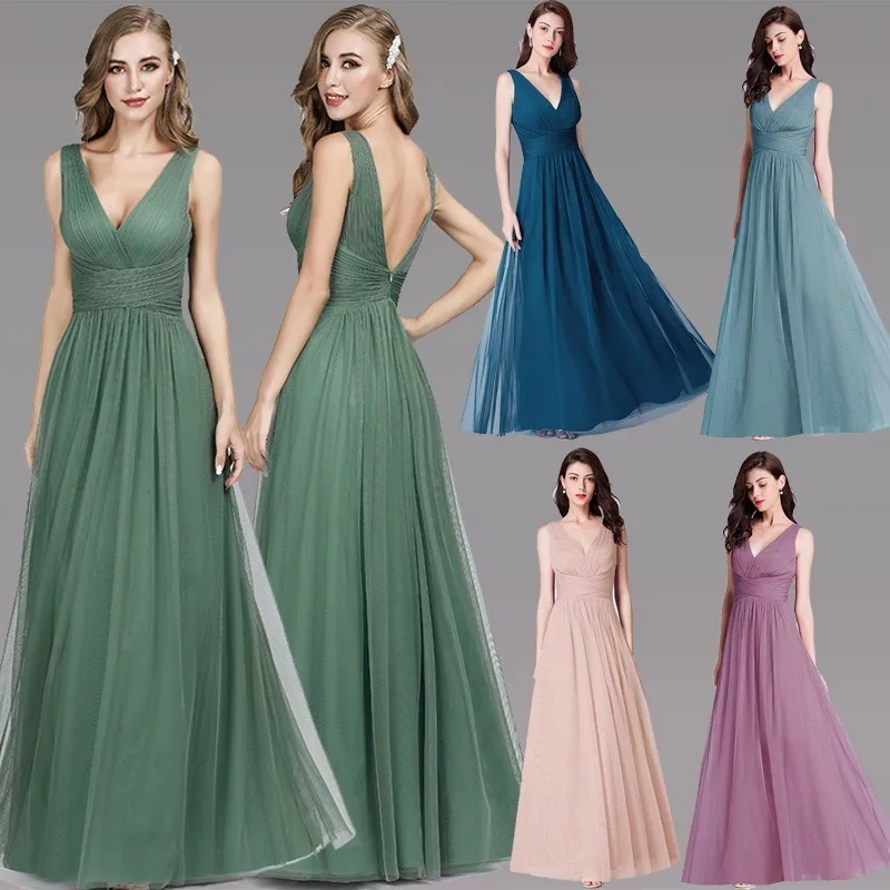 Burgundy Bridesmaid Dresses Wedding Ever Pretty New Summer 7 Styles Sparkle Blush Pink Wedding Guest Gowns Vestido Madrinha