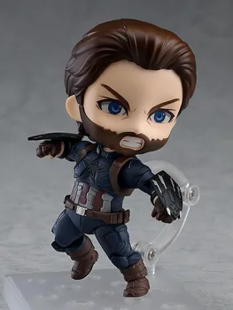 

Anime 1/10th Scale Avengers Infinity War 923# Captain America Mini Variant Action PVC Figure Toy 10CM