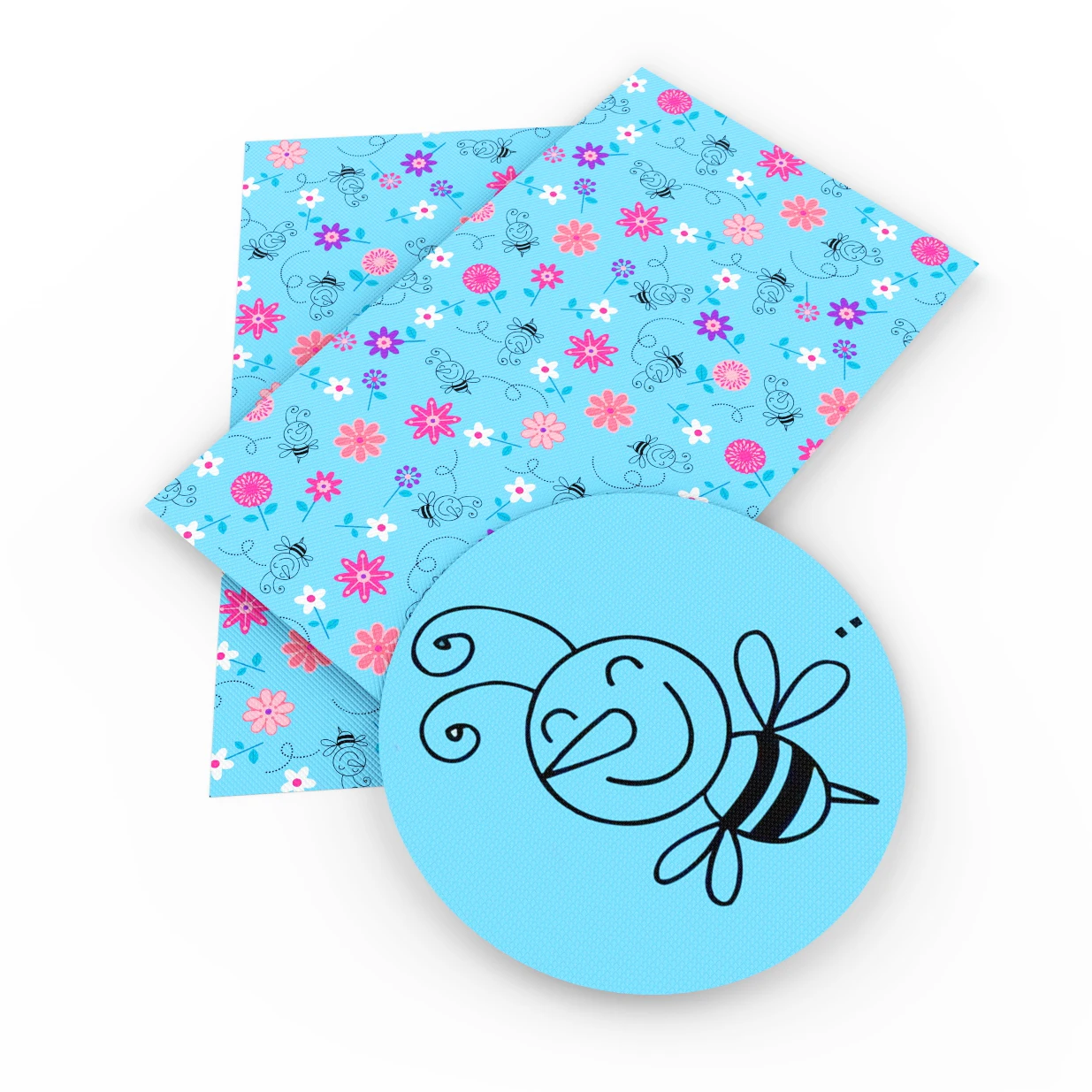 

David accessories 30x140cm cartoon faux artificial Synthetic leather fabric hair bow diy decoration crafts 1piece,1Yc4002