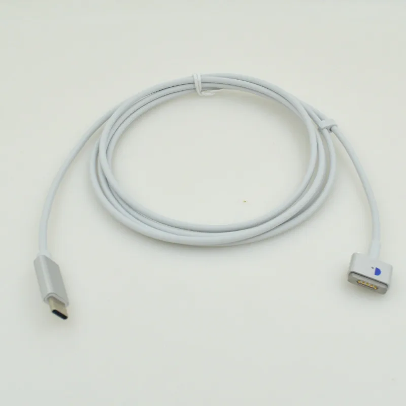 

New Replacement USB-C type To MagSaf*2 T tip cable Cord For Apple Macbook Retina Pro Air 45W 60W 85W Charger power adapter