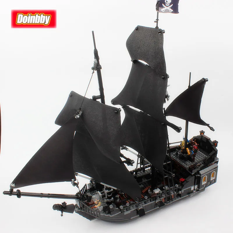 Lepin 16006 Compatible Legoings Pirates of the Caribbean The Black Pearl Ship Model Building Block Bricks Toys  4184