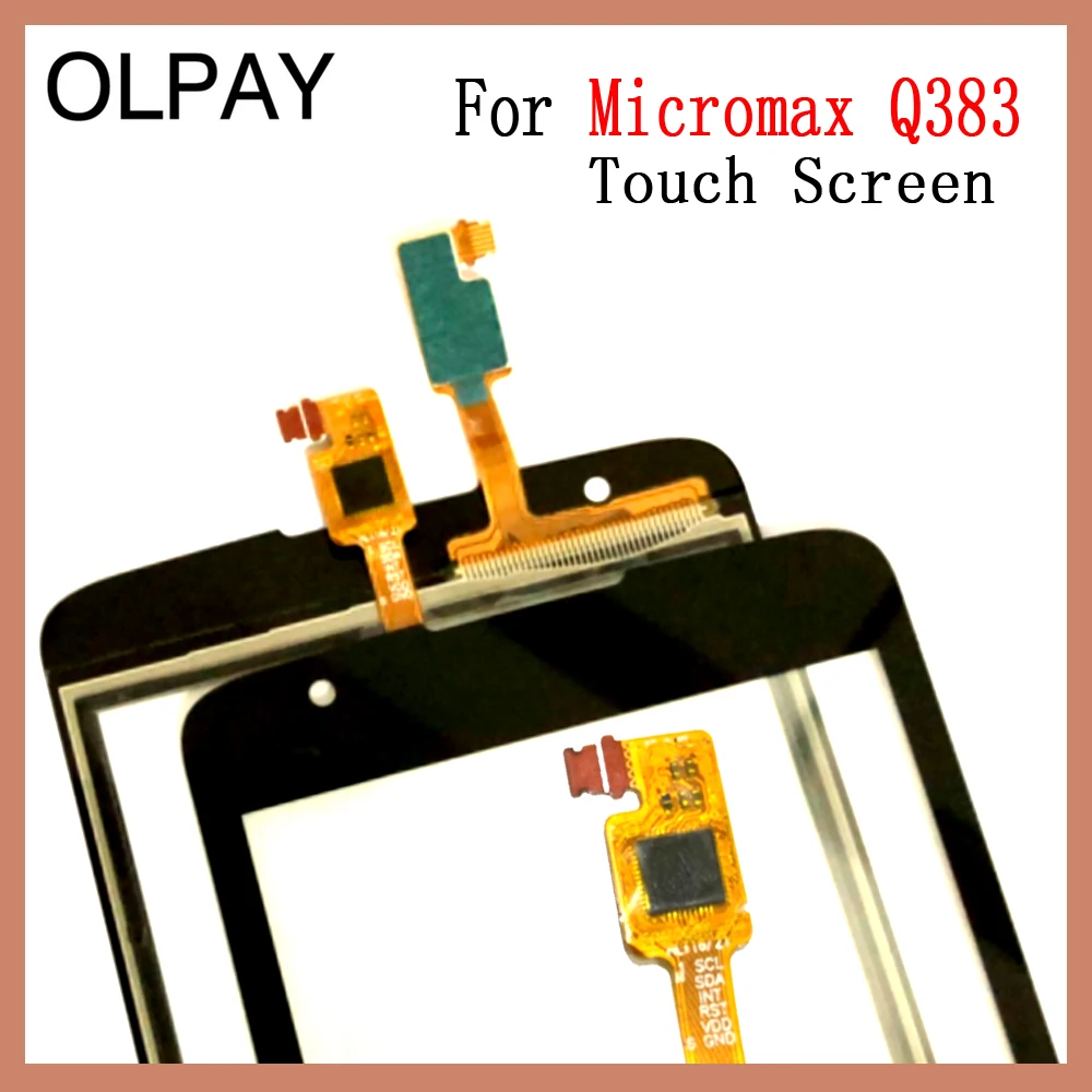 OLPAY 5,0 ''телефон сенсорное стекло для Micromax Q383 сенсорный экран Сенсорная панель дигитайзер стекло Ремонт Инструменты Бесплатный клей+ салфетки