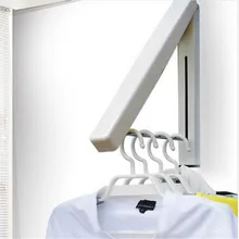 Stainless Steel Wall Hanger Retractable Indoor Clothes Hanger Magic Foldable Drying Rack Waterproof Clothes Towel Rack