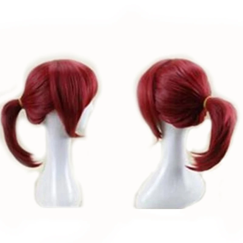 HAIRJOY красный блонд коричневый фиолетовый косплей парик 100 см конский хвост длинные прямые термостойкие синтетические волосы костюм парики 4 цвета