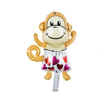 

50pcs Super Size Lovey monkey balloon Foil Balloons Birthday Wedding Party Decor Balloon inflatable air balloons Kid Toy Gifts