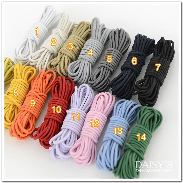 5x3 м x 2 мм, аксессуары для одежды ручной работы, импортные резиновые эластичные веревки, цветная лента, один швейный набор