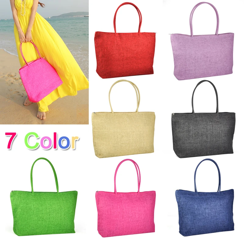 

ABDB Hot New Design Straw Popular Summer Style Weave Woven Shoulder Tote Shopping Beach Bag Purse Handbag