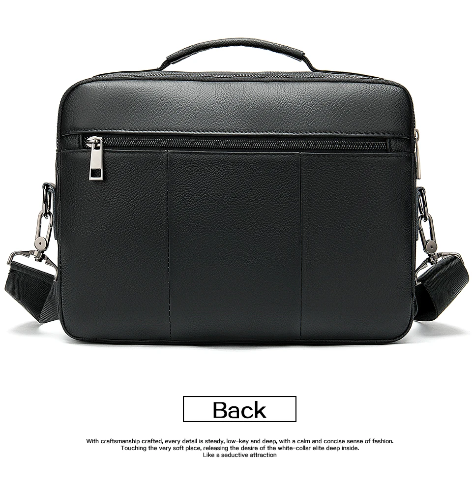 mens genuine leather computer bag men leather bag men vintage business briefcase for mens briefcase laptop bags aktentasche 8592