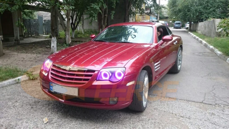 Для Chrysler Crossfire 2004 2005 2006 2007 2008 RF контроллер Bluetooth мульти-Цвет ультра яркая цветная(RGB) комплект светодиодов «глаза ангела»