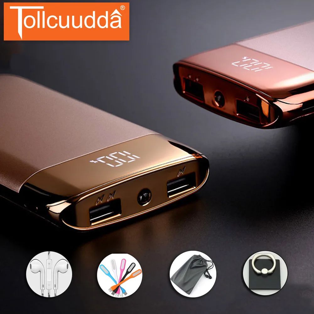 Tollcuudda 20000 mah Телефон светодиодный быстро Зарядное устройство внешний источник