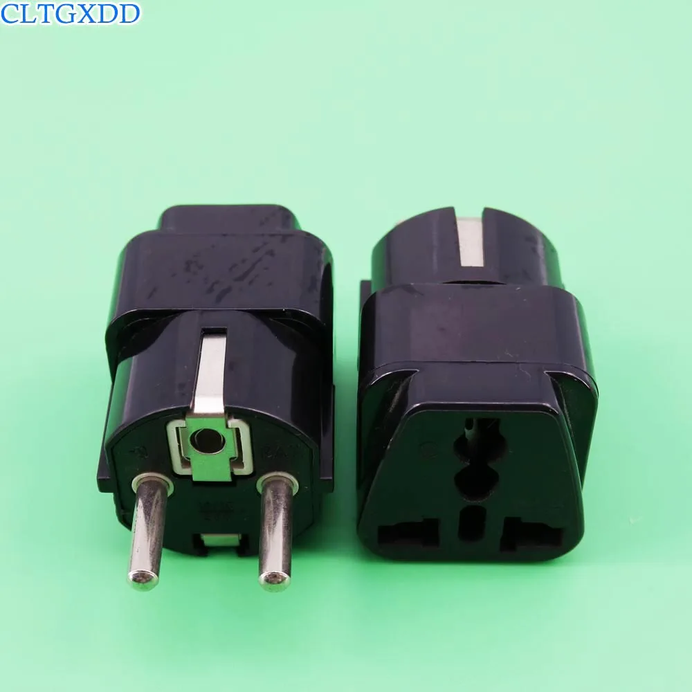 cltgxdd Universal 3 pin AC Germany Power Plug Adapter Travel Converter