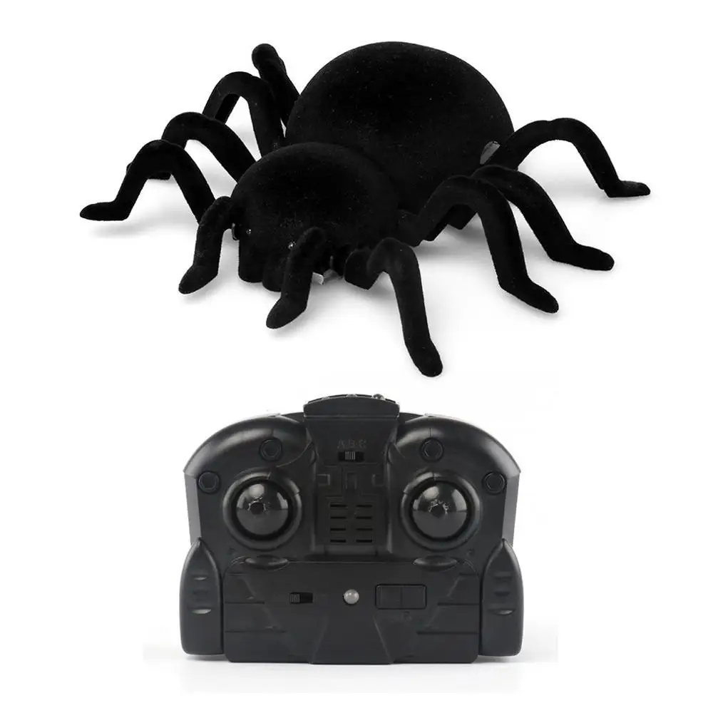 Инфракрасный Радиоуправляемый скалолазание паук детский подарок игрушка дистанционное управление насекомые игрушки Тарантул моделирование пушистые радиоуправляемые игрушки животных Хэллоуин - Цвет: 1