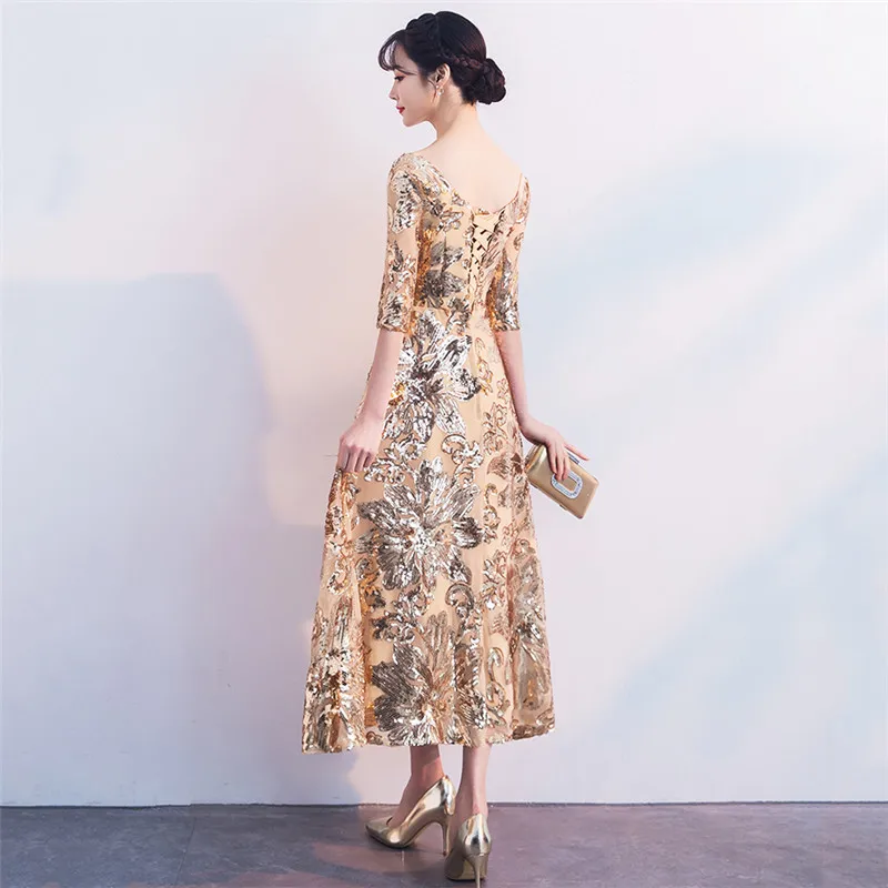 Very Cheap 1tPis Party Dress Women Golden Sequin Plus Size Floor Length Winter Bandage Dresses 2019 Autumn New Floral Sequin Maxi Vestidos LD463 Very Cheap 1tPis Party Dress Women Golden Sequin Plus Size Floor Length Winter Bandage Dresses 2019 Autumn New Floral Sequin Maxi Vestidos LD463