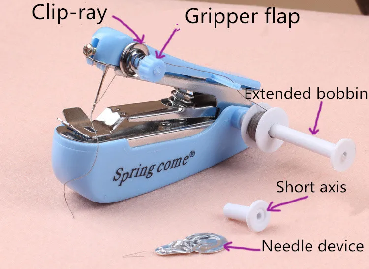 Домашняя мини ручная швейная машина портативная маленькая карманная рукоделие беспроводные ручные швейные инструменты для ткани