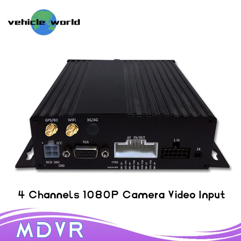 1080 P 720 4 каналов Мобильный DVR с gps wifi для отслеживания транспортного