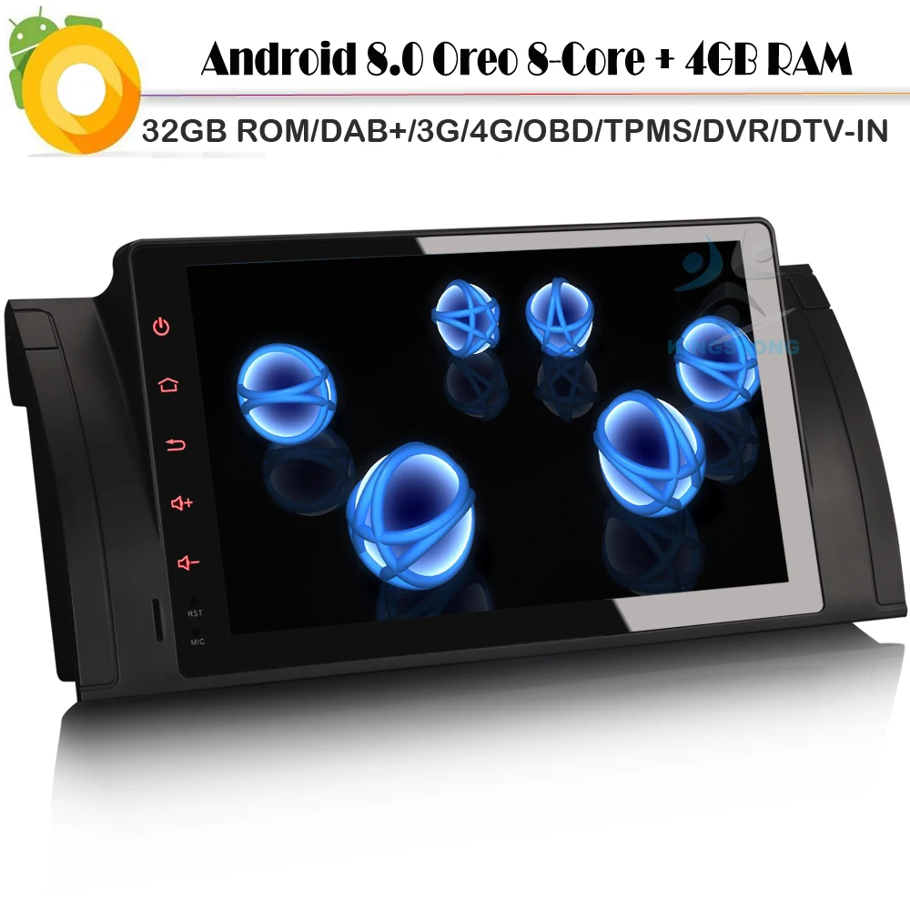 " Android 8,0 Авто Радио Стерео DAB+ автомобиля gps навигации для BMW E39 X5 Bluetooth NAVI DTV-T2 Wi-Fi 4G RDS BT USB SD OBD
