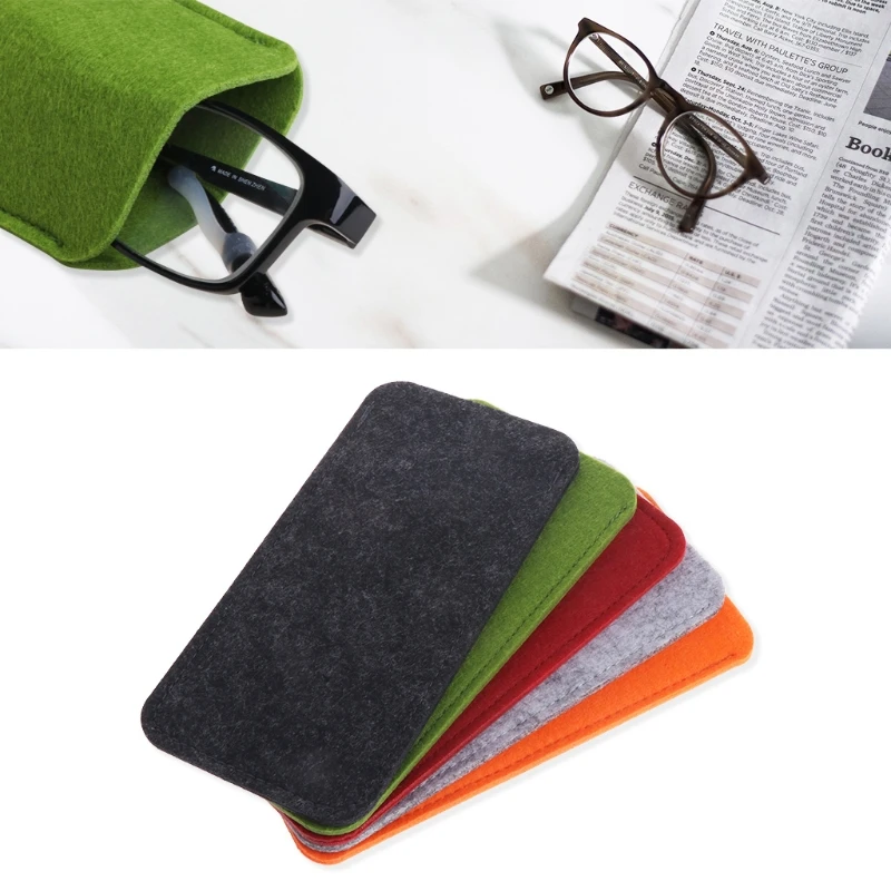 

Felt Sunglasses Bags Cases Portable Soft Glasses Package Glasses Accessories