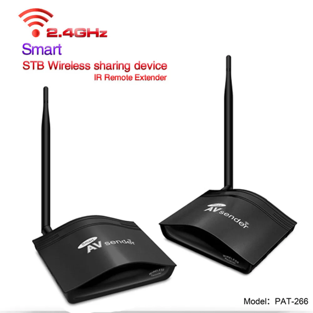 

PAT-266 2.4G Wireless AV Swtich Audio Video Transmitter Receiver Sender + IR Extended For DVB-S2 Satellite IPTV Android Cable TV