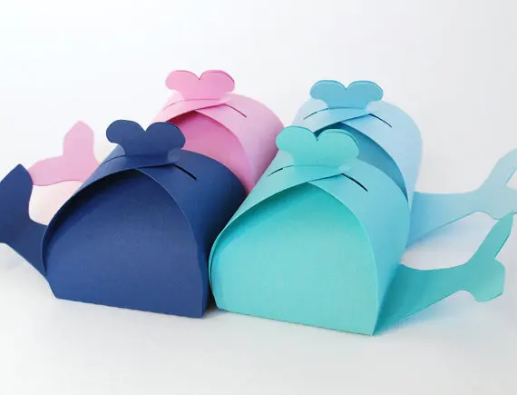

whale nautical Wedding Gift Candy box Candy gift Favor Boxes Favors holders coockies package tools